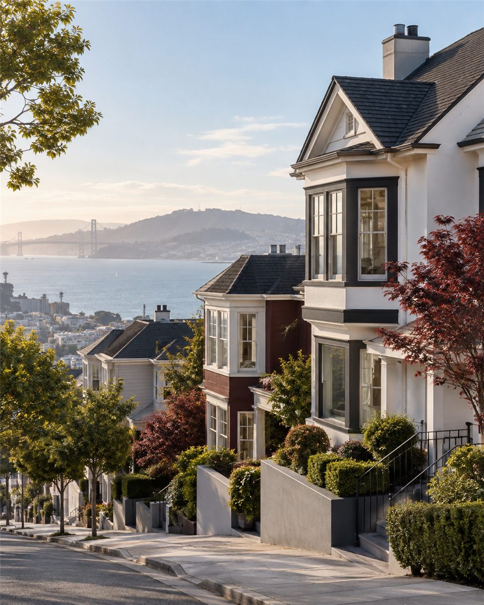 Bay Area homes and neighborhood scenery — illustrative image