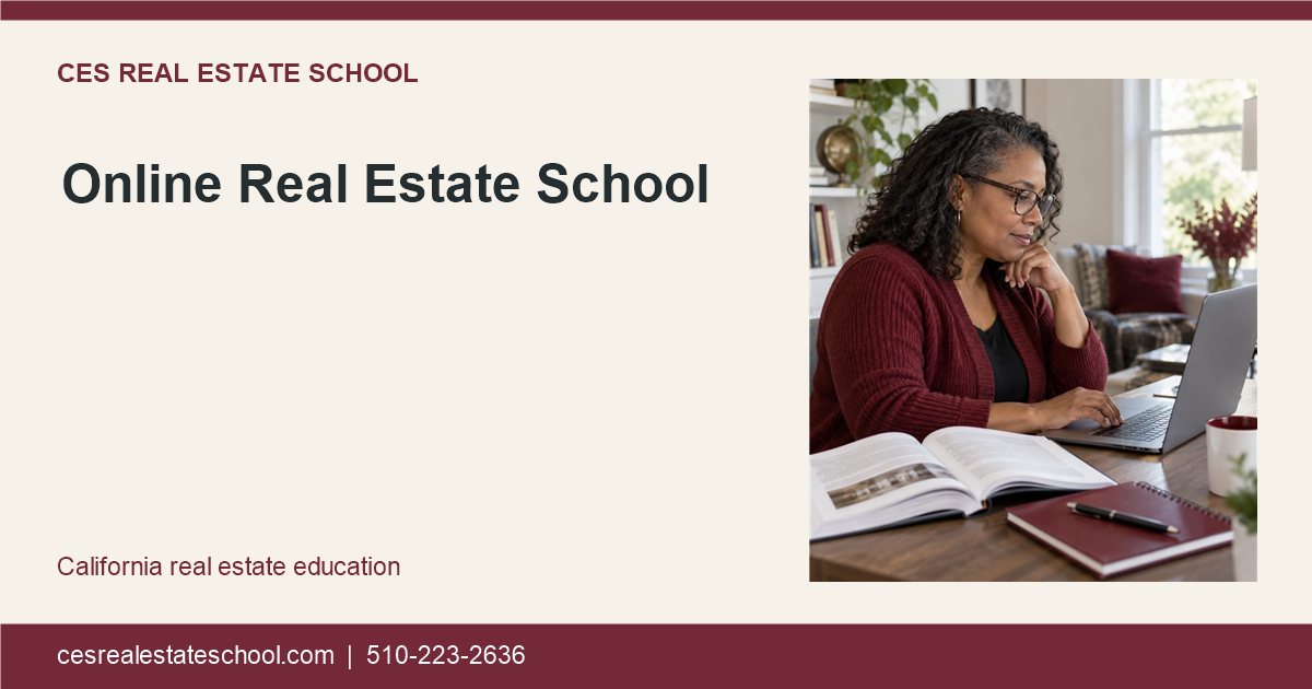 Online Real Estate School — CES page illustration