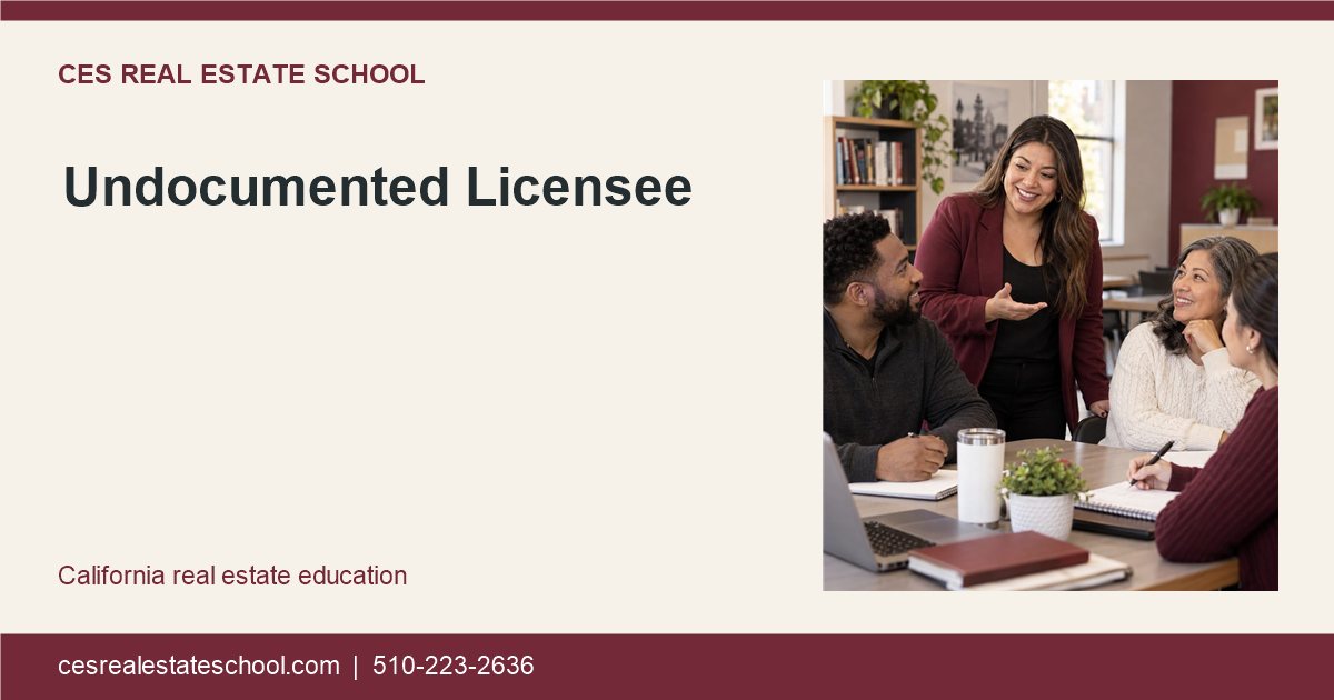 Undocumented Licensee — CES page illustration