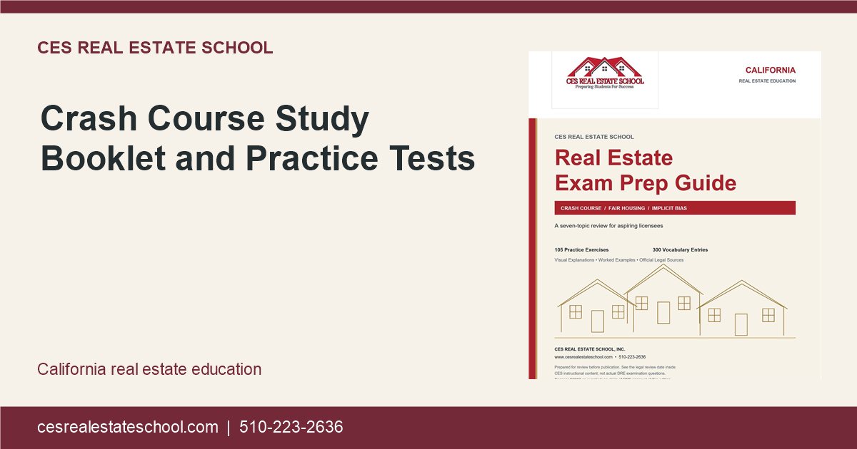 Crash Course Study Booklet and Practice Tests — CES product overview