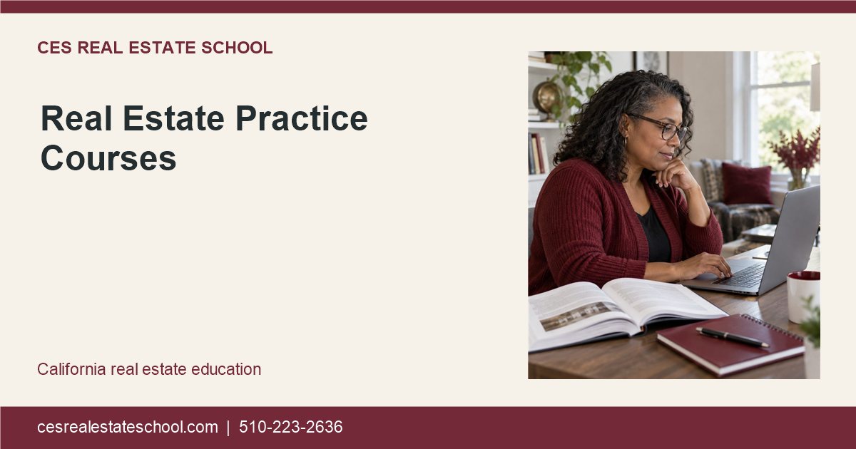 Real Estate Practice Courses — CES page illustration