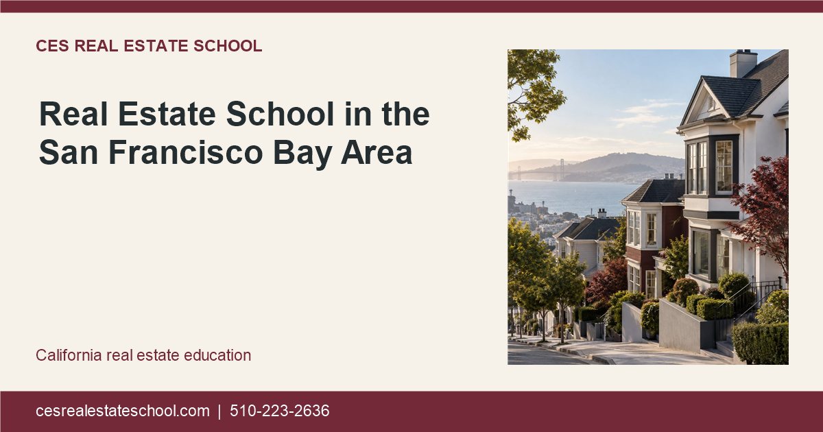 Real Estate School in the San Francisco Bay Area — CES page illustration